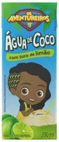 água De Coco Limão Os Aventureiros Caixa 200ml