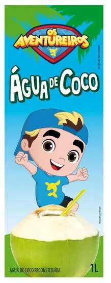 água De Coco Os Aventureiros Caixa 1l