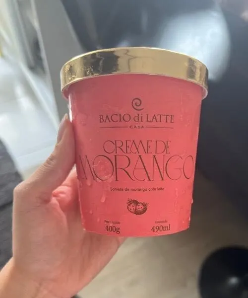 Sorvete de morango