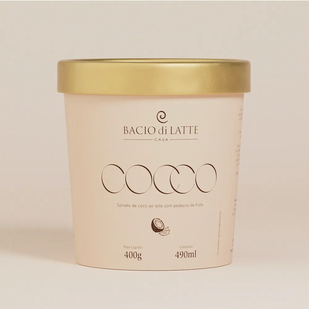 Sorv Bacio Di Latte Cocco 490ml Pote