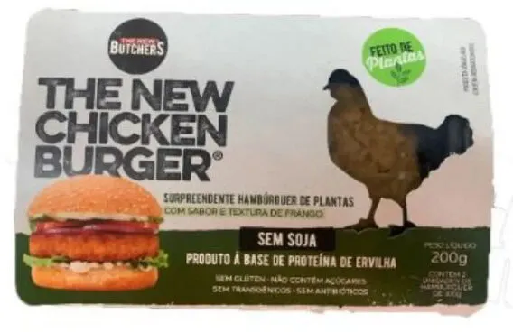 Hambúrguer Vegetal Crispy Frango The New Chicken Bandeja 240g 2 Unidades