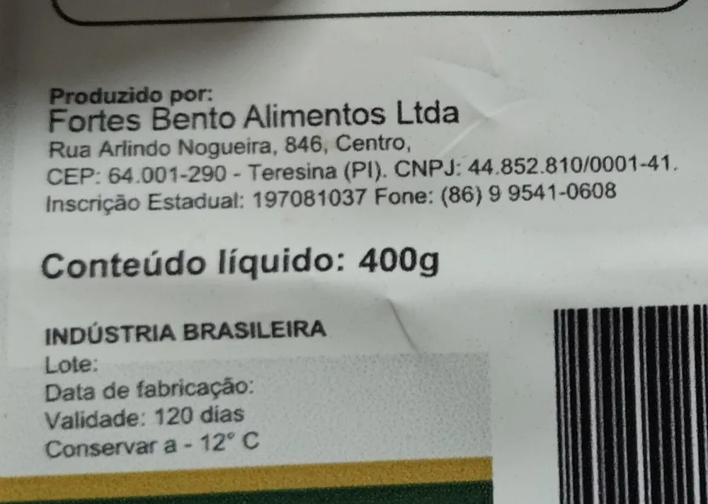 Pao de queijo congelado