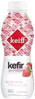 Kefir Desnatado Morango Zero Lactose Keiff Garrafa 500g