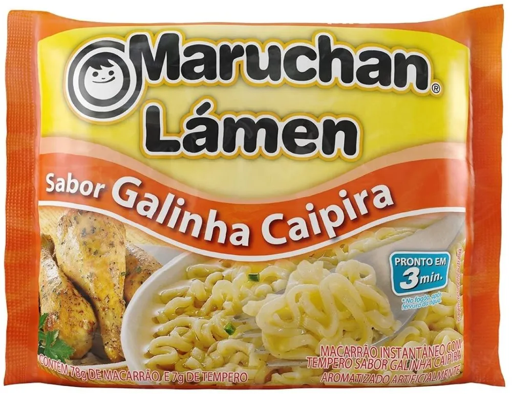 Macarrão instantâneo sabor galinha caipira