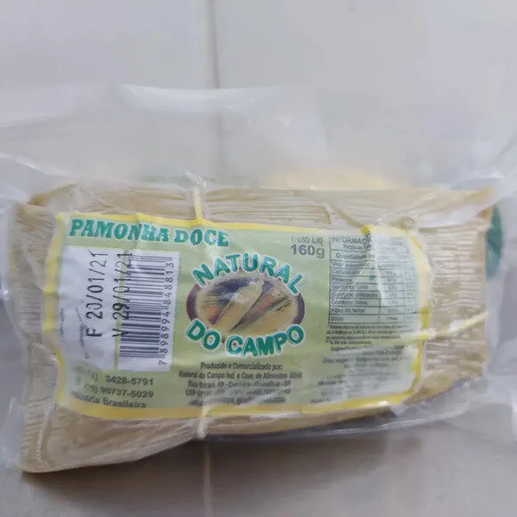 Pamonha Natural Do Campo 160 Gr Doce