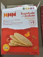 Biscoito Para Fase Da Dentição Abóbora E Maçã Sem Glúten Papapá Caixa 36g