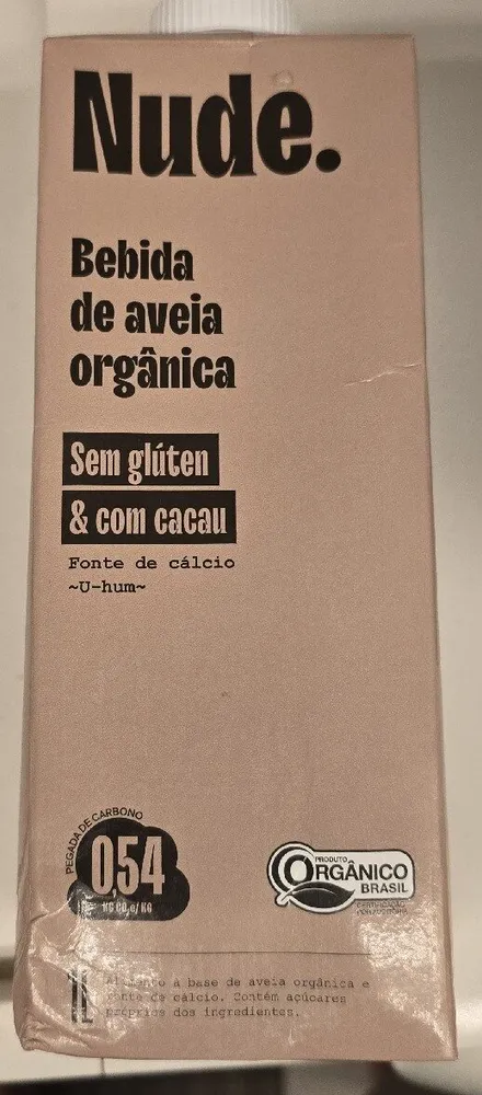 Bebida de aveia com cacau - Nude - Nude