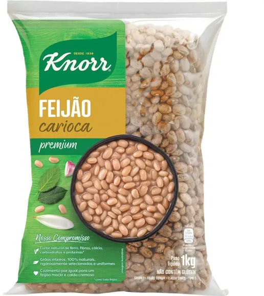 Feijão Carioca Tipo 1 Knorr Premium Pacote 1kg