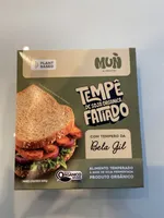 Tempê de soja orgânica fatiado