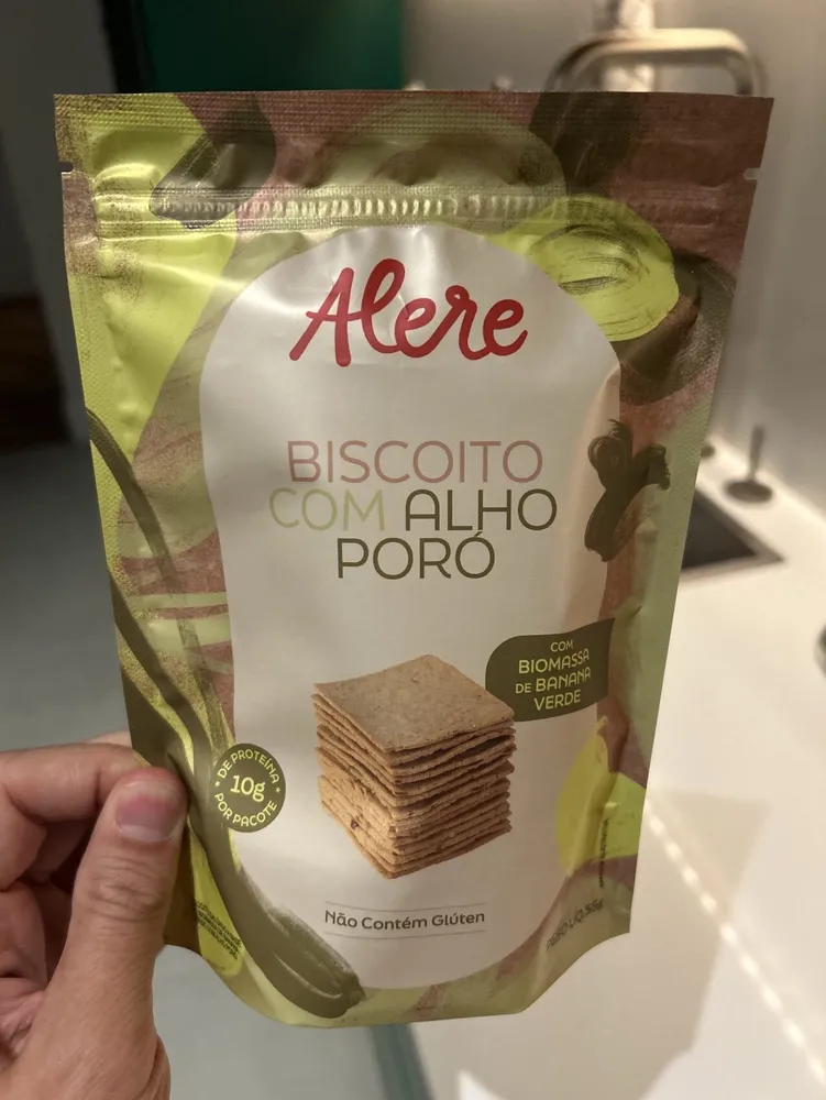 Biscoito Com Alho Poro