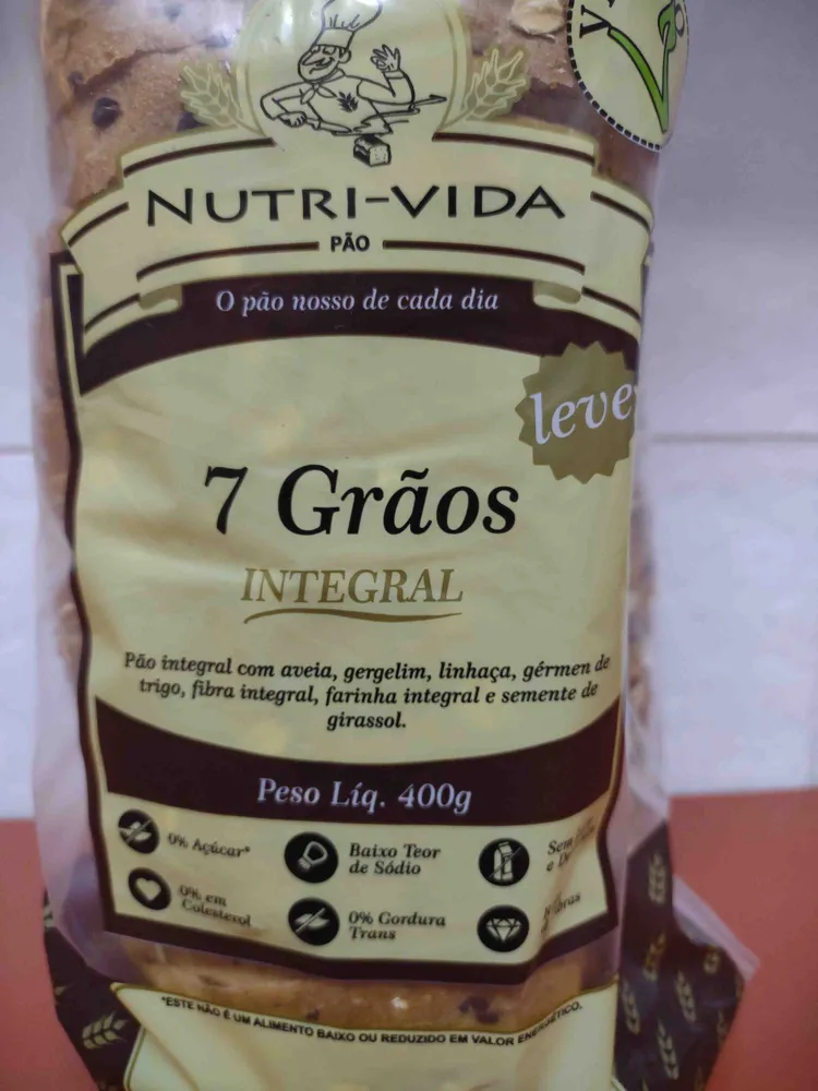Pão Integral Vegano 7 Grãos