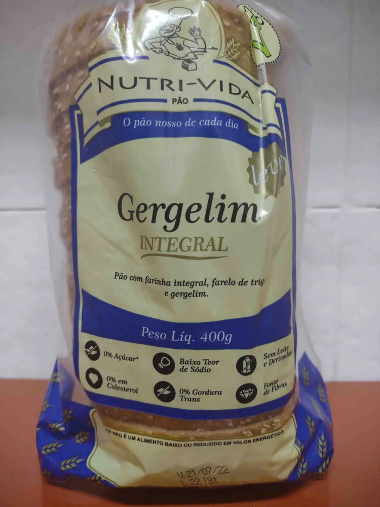 Pão de Forma Integral - Gergelim