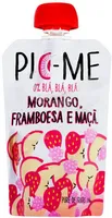 Purê De Frutas Morango, Framboesa E Maçã Pic Me Squeeze 100g