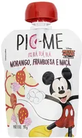 Purê De Frutas Morango, Framboesa E Maçã Mickey Mouse Pic Me Squeeze 90g