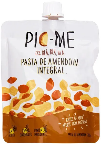 Pasta De Amendoim Integral Pic Me Squeeze 200g