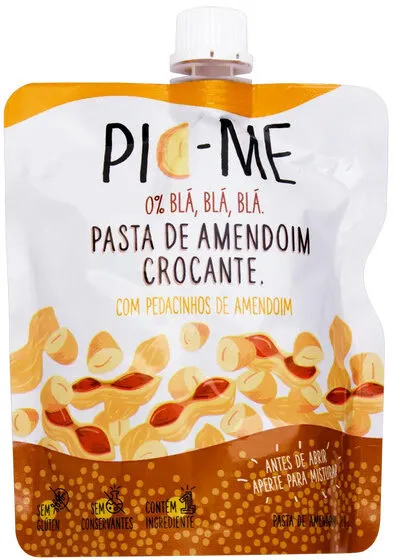 Pasta De Amendoim Crocante Pic Me Squeeze 200g
