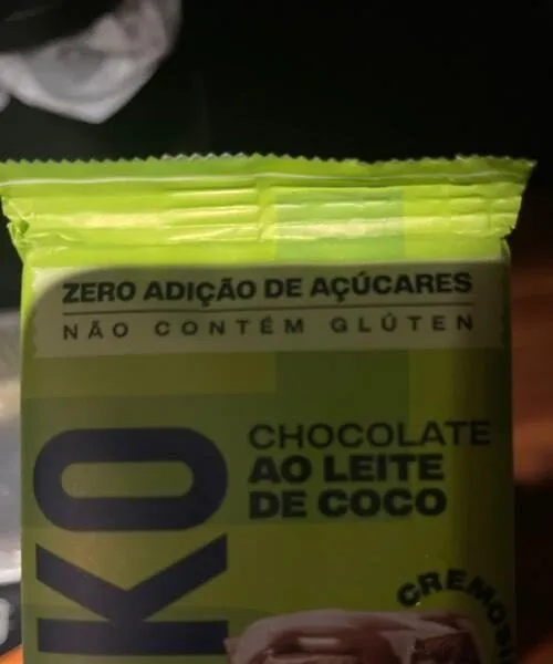 Chocolate ao leite de Coco