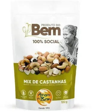 Mix De Castanha Amigos Do Bem Pouch 100g
