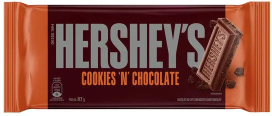 Chocolate Ao Leite Cookies N Chocolate Hersheys Pacote 87g