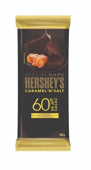 Chocolate Amargo 60 Cacau Caramel N Salt Hersheys Special Dark Pacote 85g