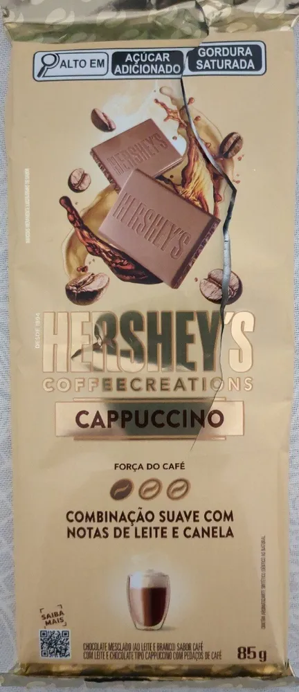 Chocolate Mesclado Com Pedaços De Café Cappuccino Hersheys Coffee Creations Pacote 85g