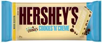 Chocolate Branco Cookies N Creme Hersheys Pacote 77g