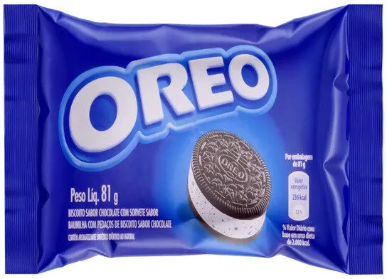 Sorvete Baunilha Com Biscoito De Chocolate Oreo Pacote 81g