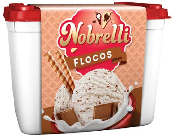 Sorvete Flocos Nobrelli Pote 1,5l