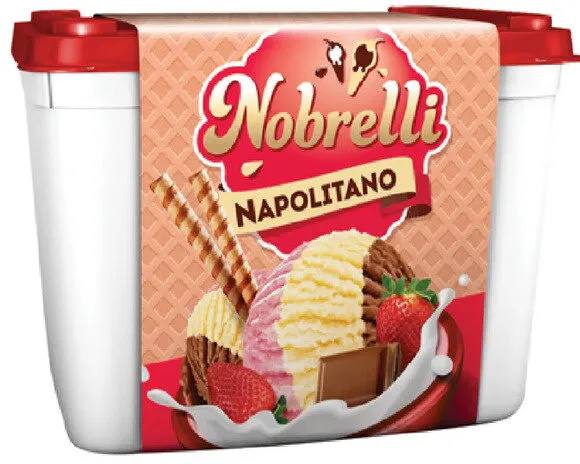 Sorvete Napolitano Nobrelli Pote 1,5l