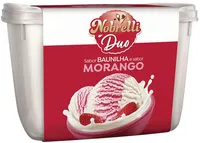 Sorvete Baunilha E Morango Nobrelli Duo Pote 1,8l