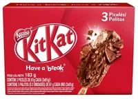 Pack Picolé Kitkat Nestlé Caixa 183g 3 Unidades