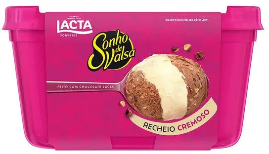 Sorvete Sonho De Valsa Lacta Pote 1l