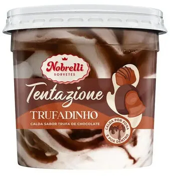 Sorvete Trufadinho Calda Chocolate Nobrelli Tentazione Pote 1,5l