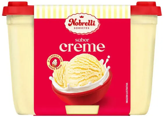 Sorvete Creme Nobrelli Pote 1,3l