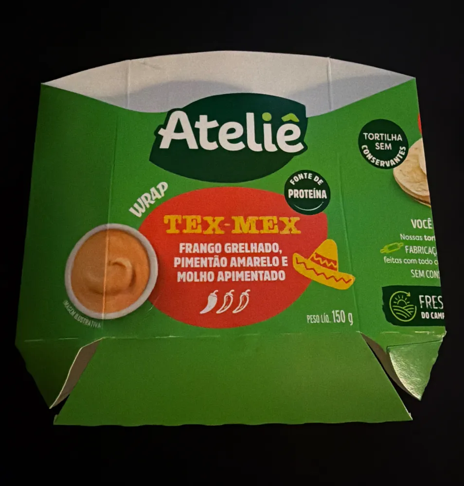 Wrap frango grelhado trx-mex