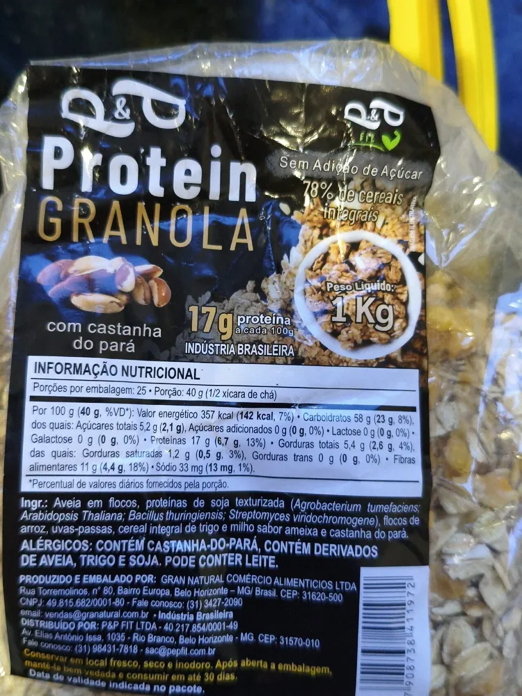Granola Sem Açúcar Com Castanha Do Pará