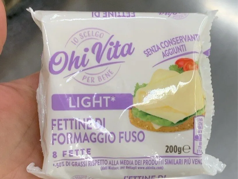 Fettine di formaggio fuso