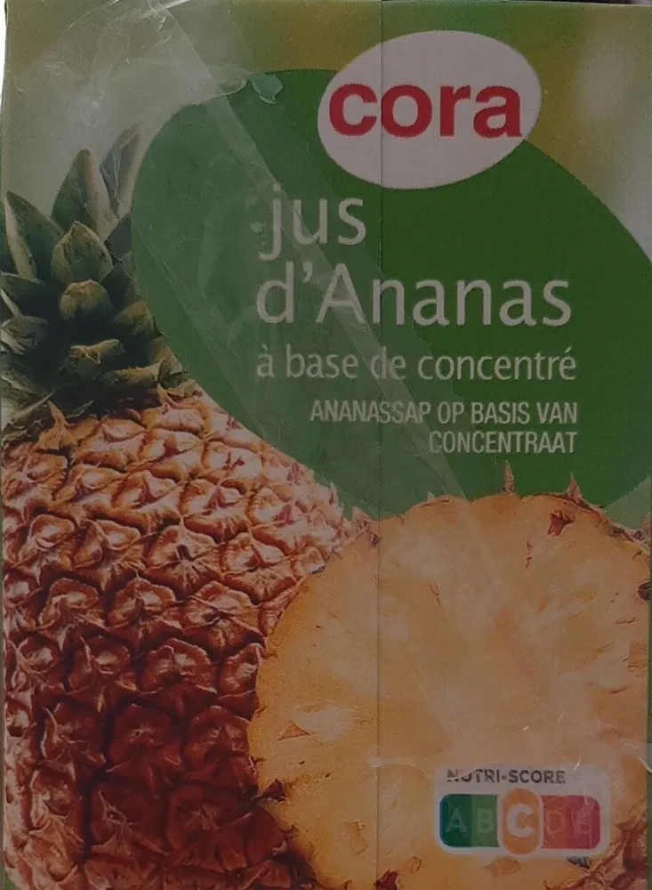 Jus d'ananas à base de concentré