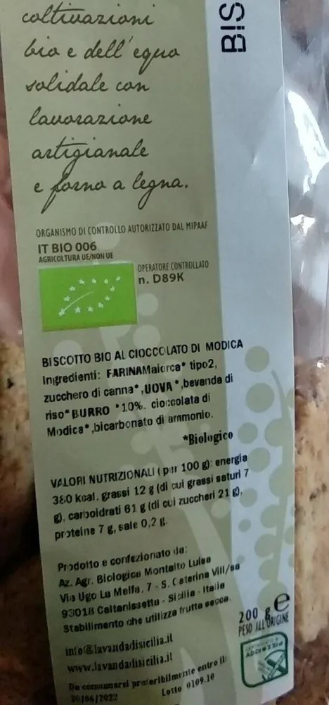 Biscotti al cioccolato di modica