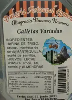 Galletas gomeras variadas