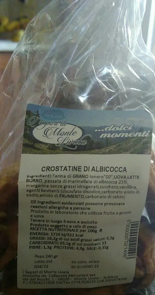 Crostatine Di Albicocca