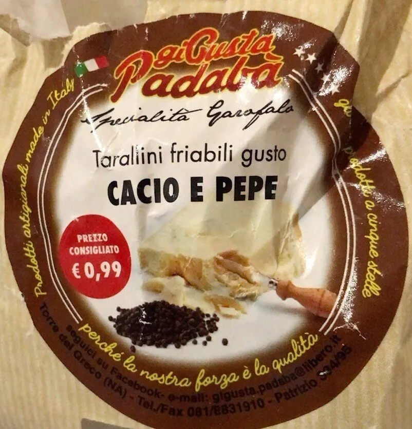 Taralli cacio e pepe