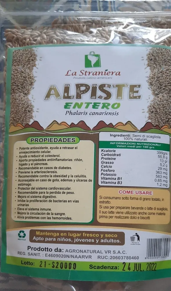Alpiste entero -phalaris canariensis