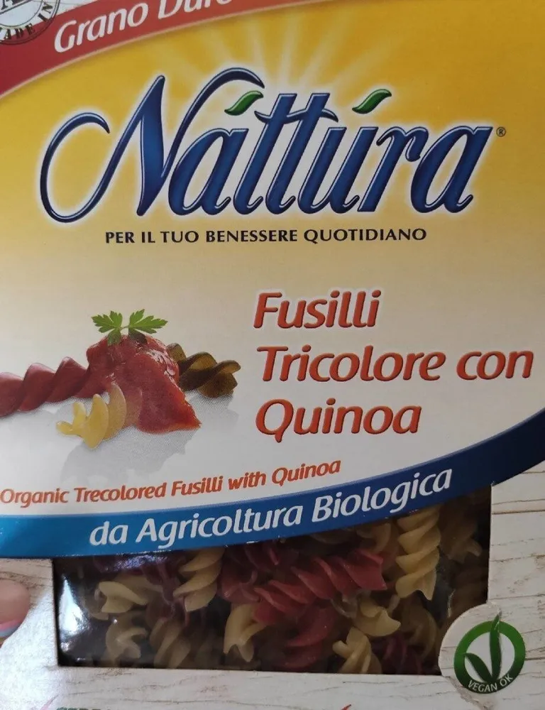 Fusilli tricolore con quinoa
