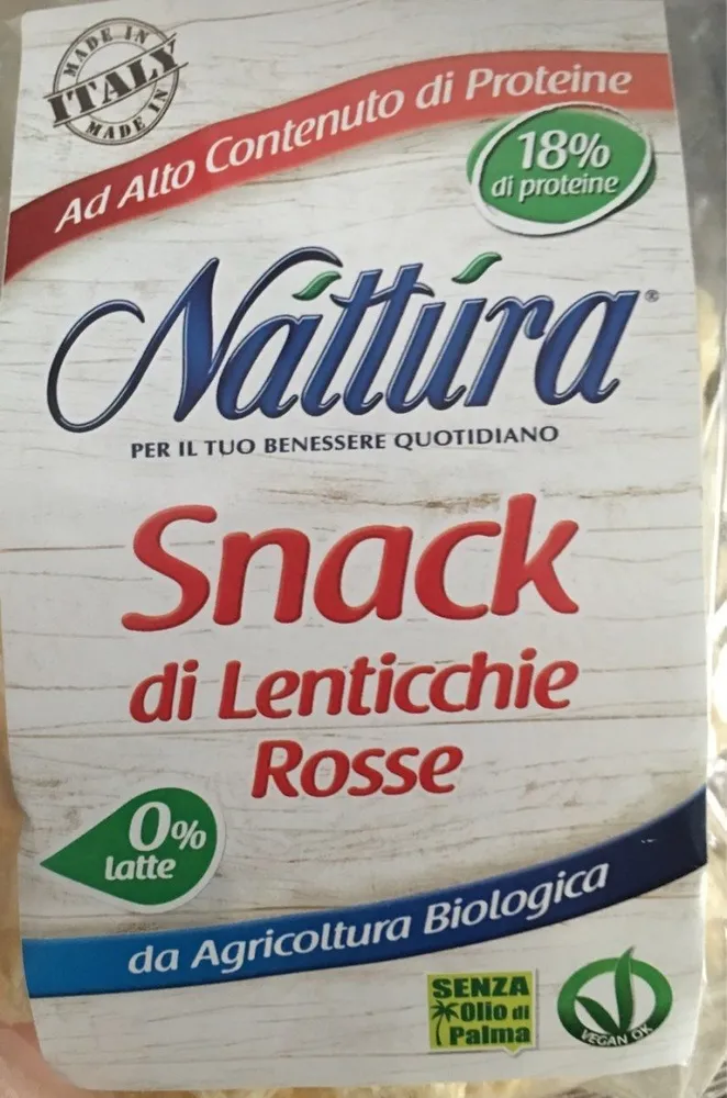Snack de lentille rouge
