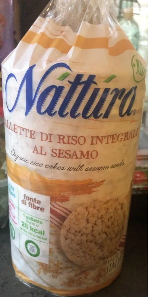 Gallette di riso integrale al sesamo