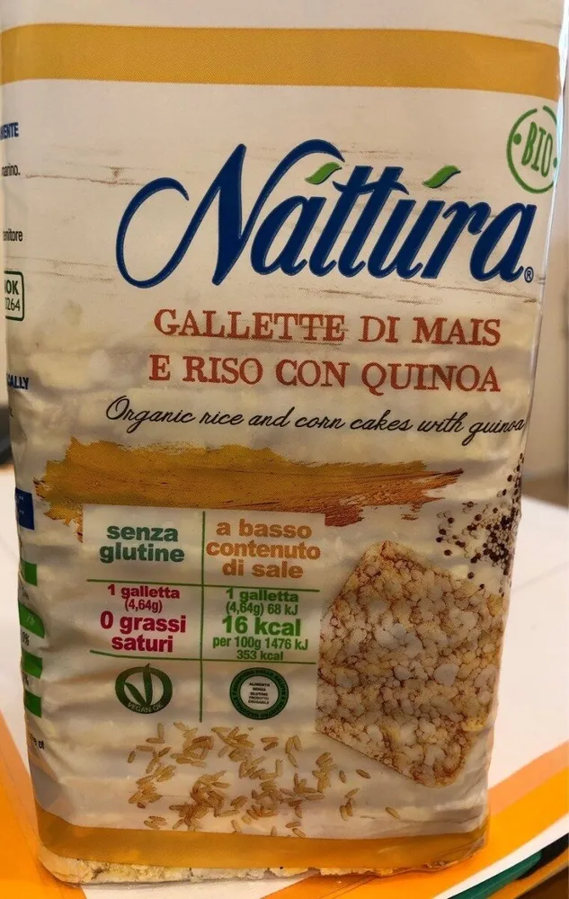 Gallette de maïs avec riz et quinoa