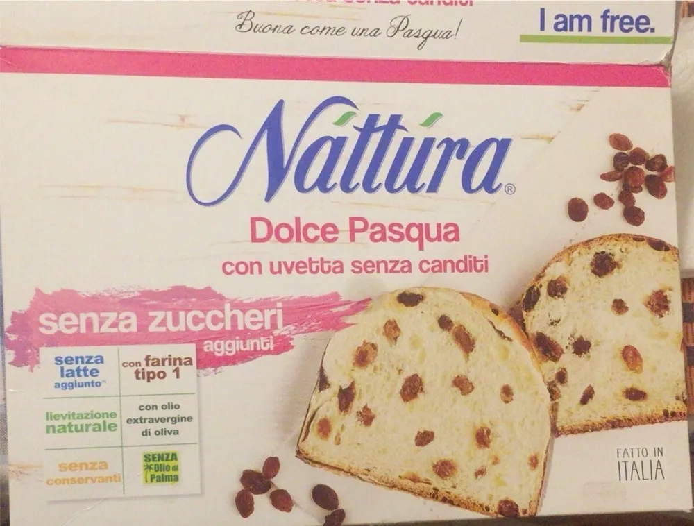 Dolce Pasqua con uvetta senza canditi