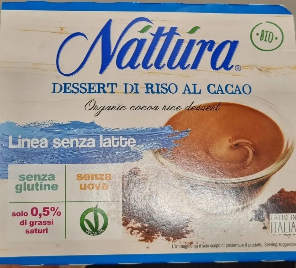 Nattura dessert di riso al cacao