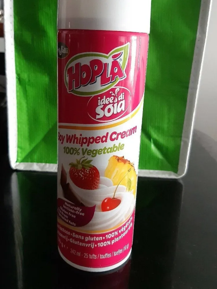 Soy whipped cream